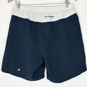 Birddogs R2DD Boom For Your Boomstick Shorts Sz XL Blue White Lined Athletic 7"